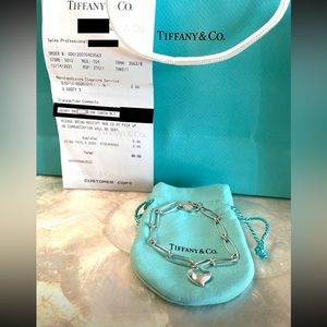 🌟Authentic🌟 Sterling Silver Tiffany & Co. Elsa Peretti Full Heart Bracelet!